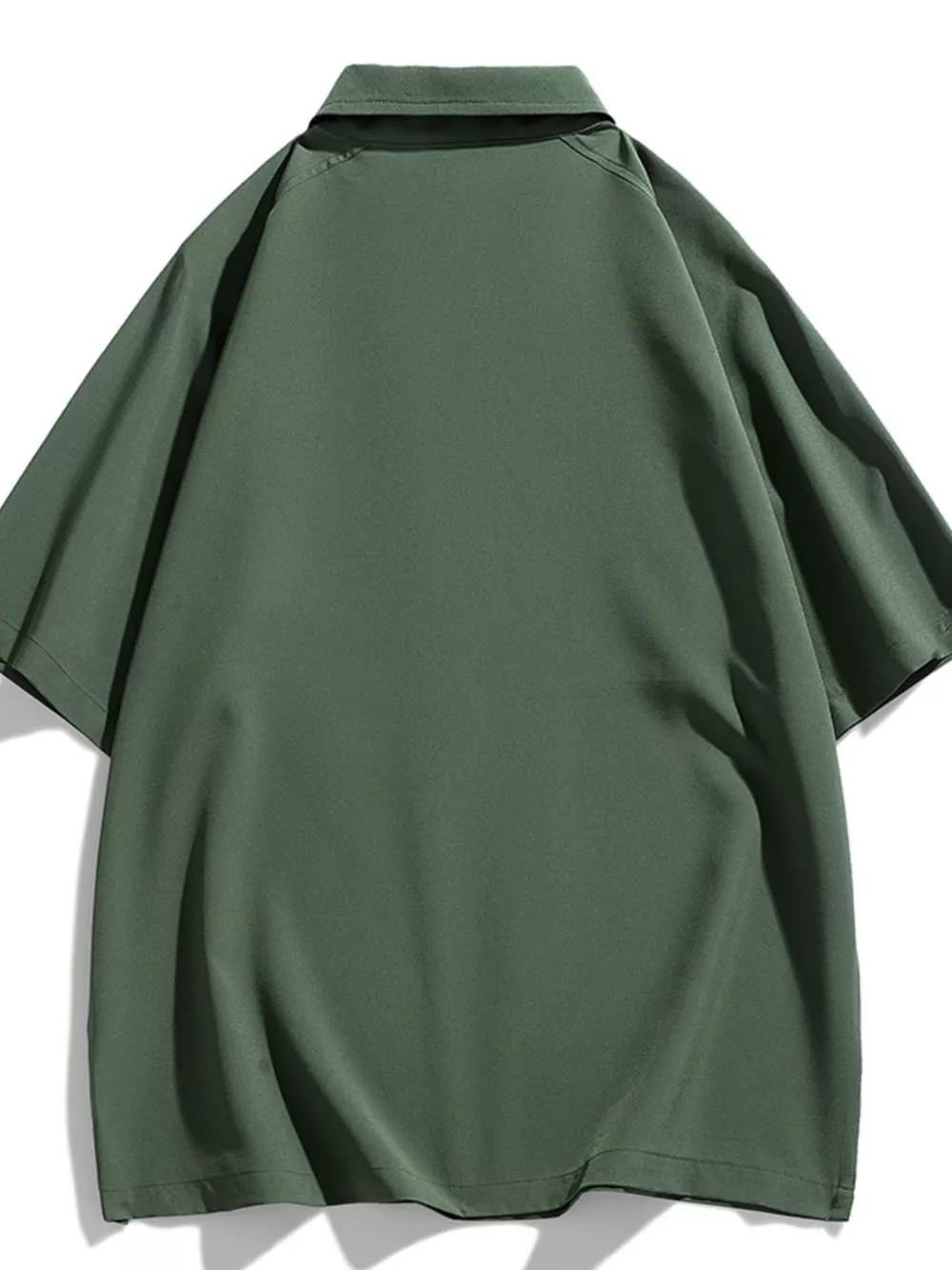 Men's Plus Size Button Detail Short Sleeve Polo, image 3