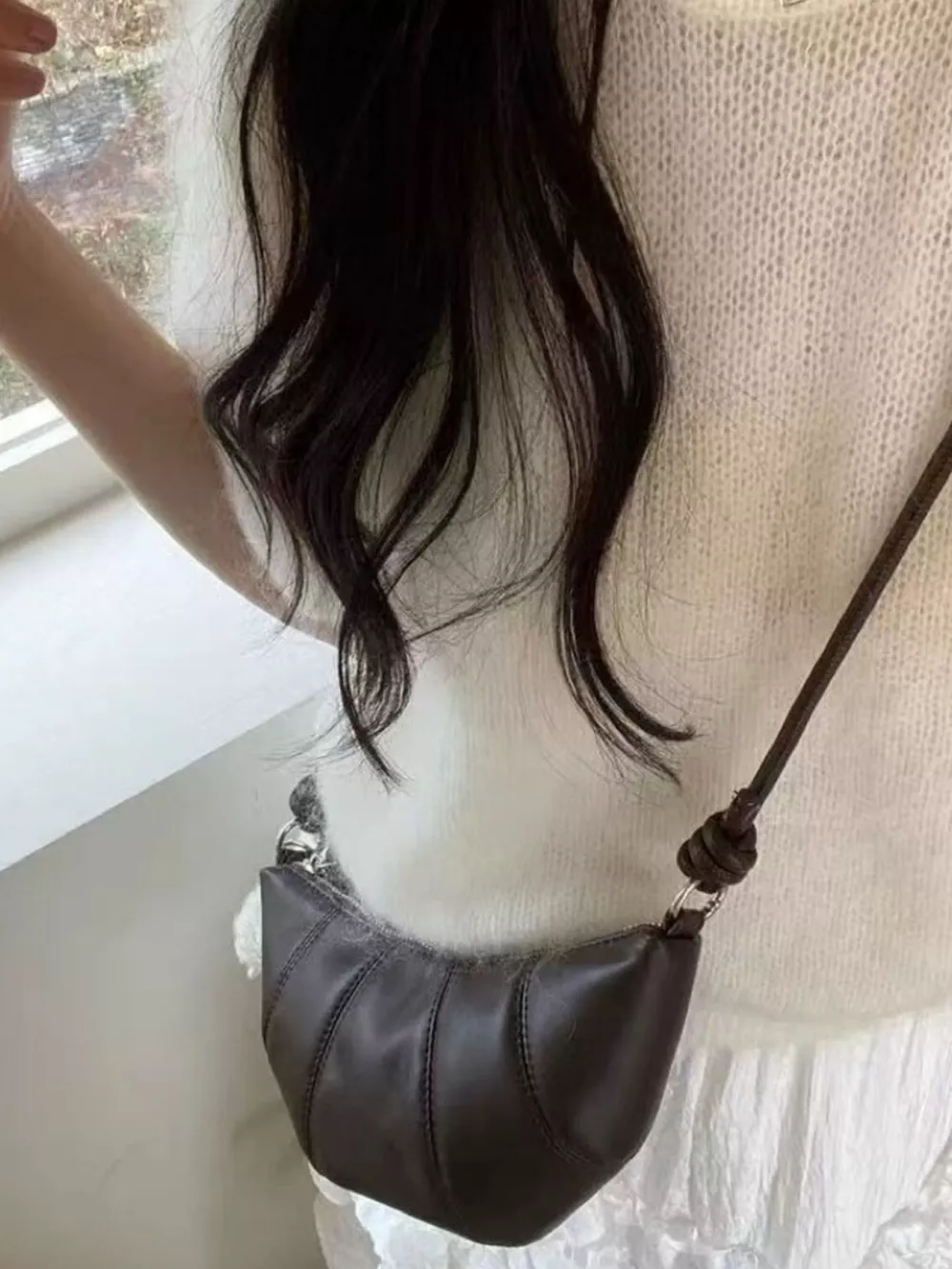 Croissant Shaped Crossbody Bag, image 10
