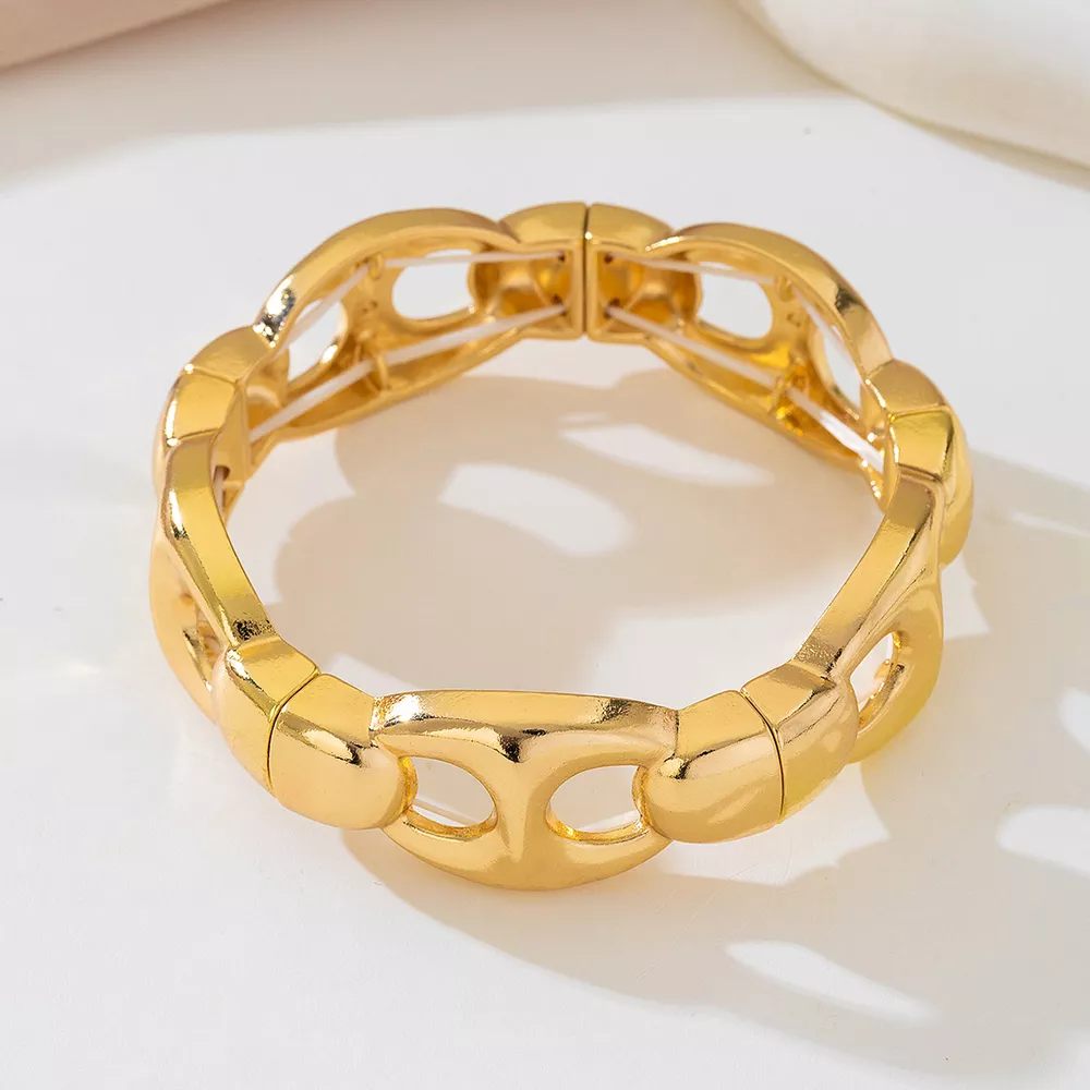 18K Gold-Plated Chain Link Bracelet, image 2