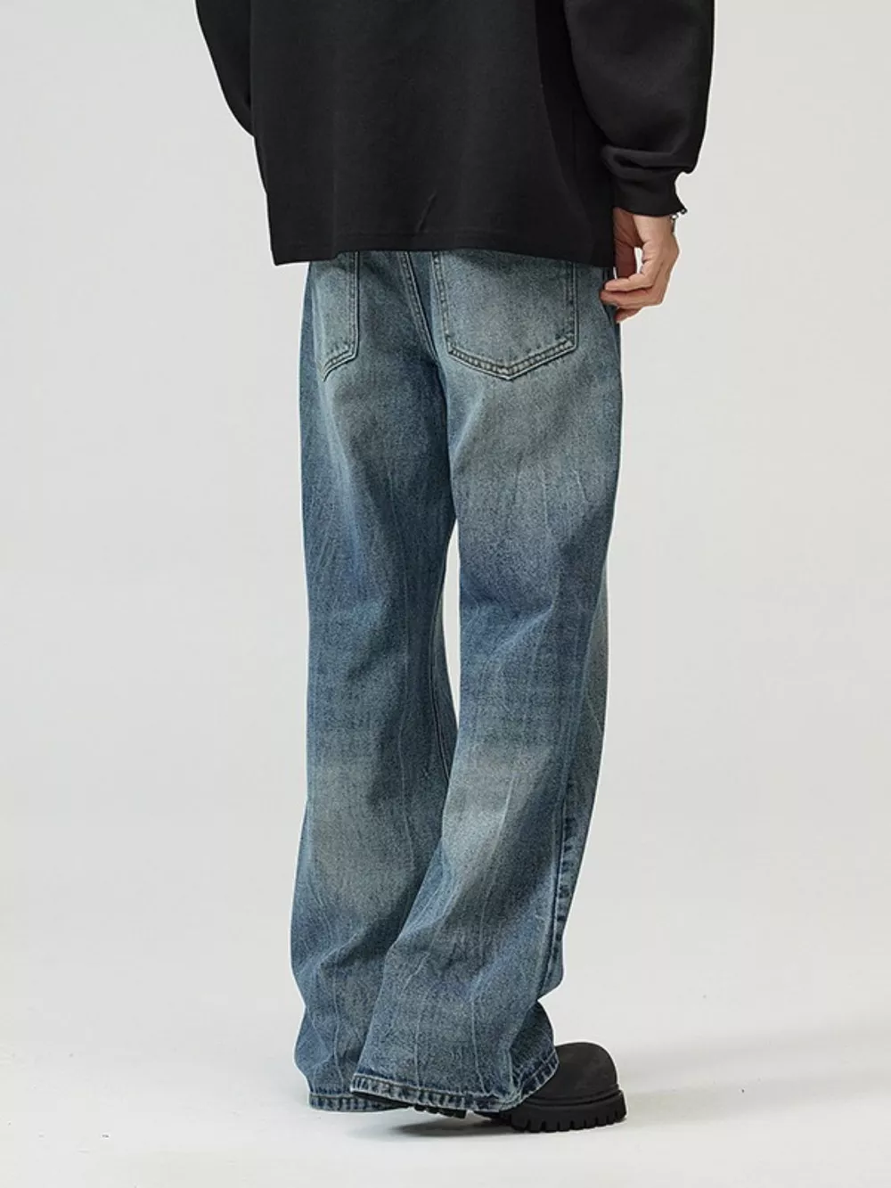 Men's Full Size Wide Leg Jeans Plus Size, image 4