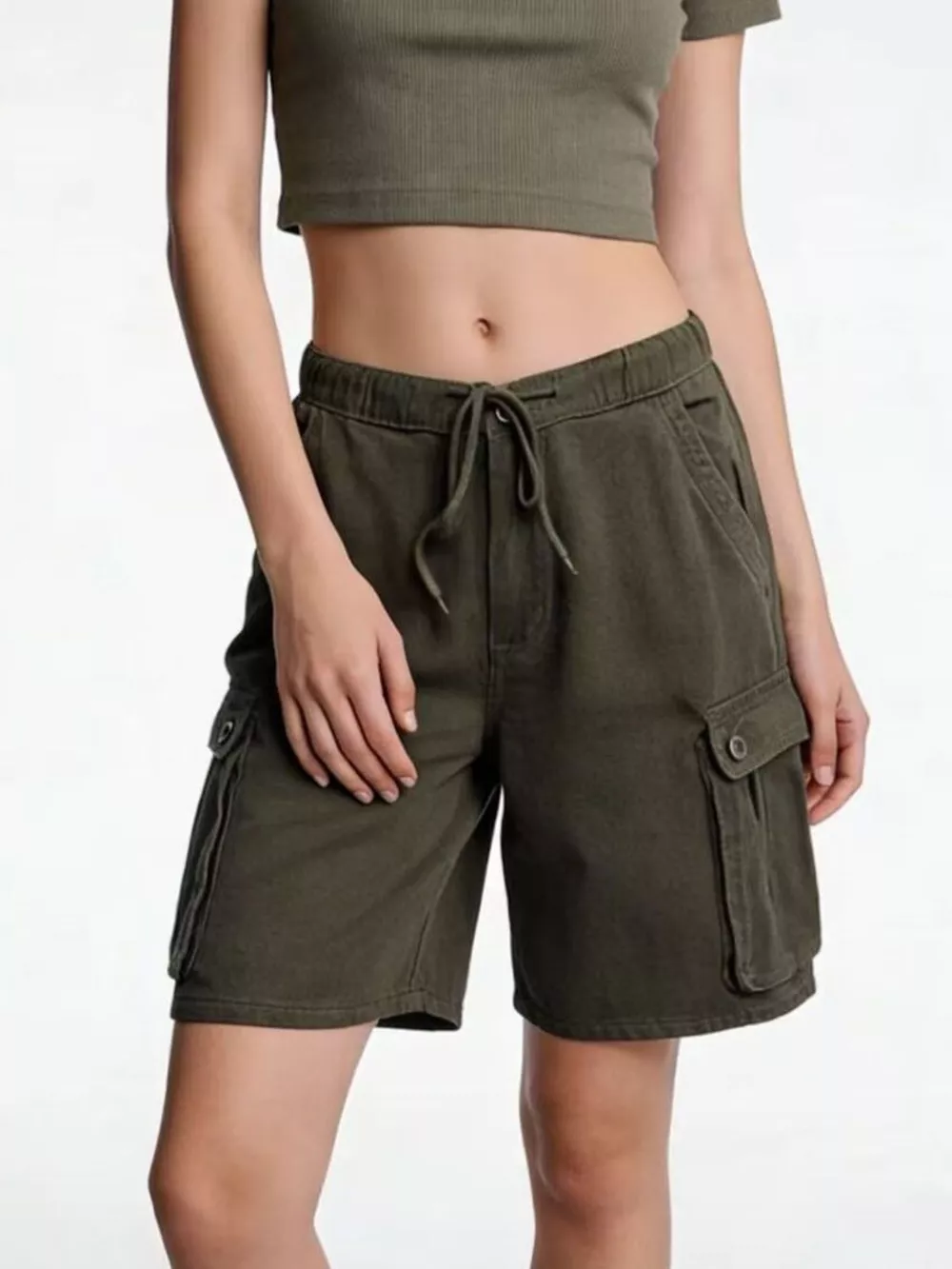 Cargo Shorts with Drawstring, image 3