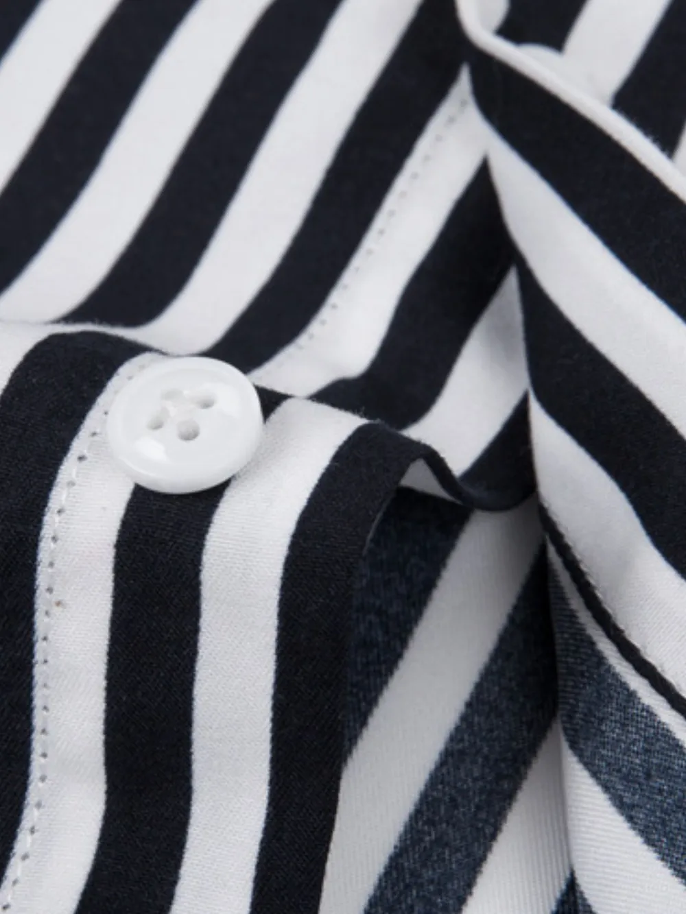 Men's Plus Size Striped Button Up Long Sleeve Shirt, image 4