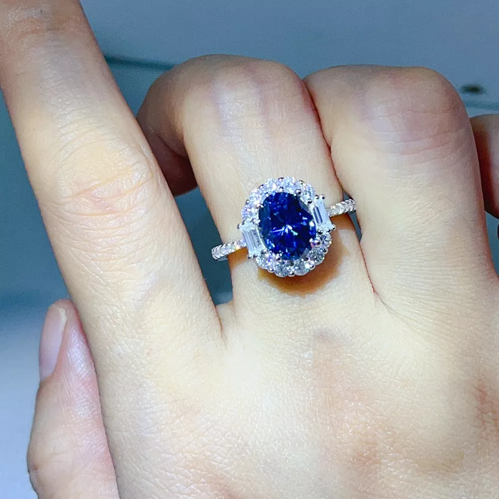 3 Carat 925 Sterling Silver Moissanite Ring