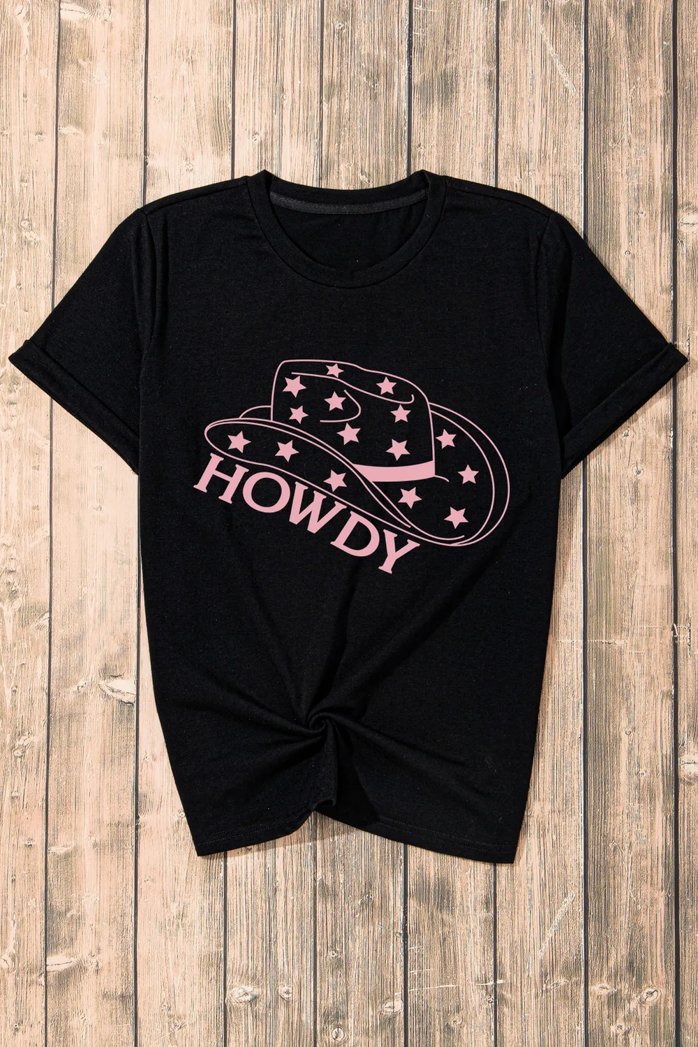 HOWDY Round Neck Short Sleeve T-Shirt, image 4