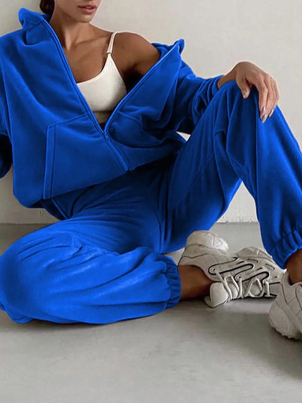 Zip Up Long Sleeve Hoodie and Joggers Set, image 13