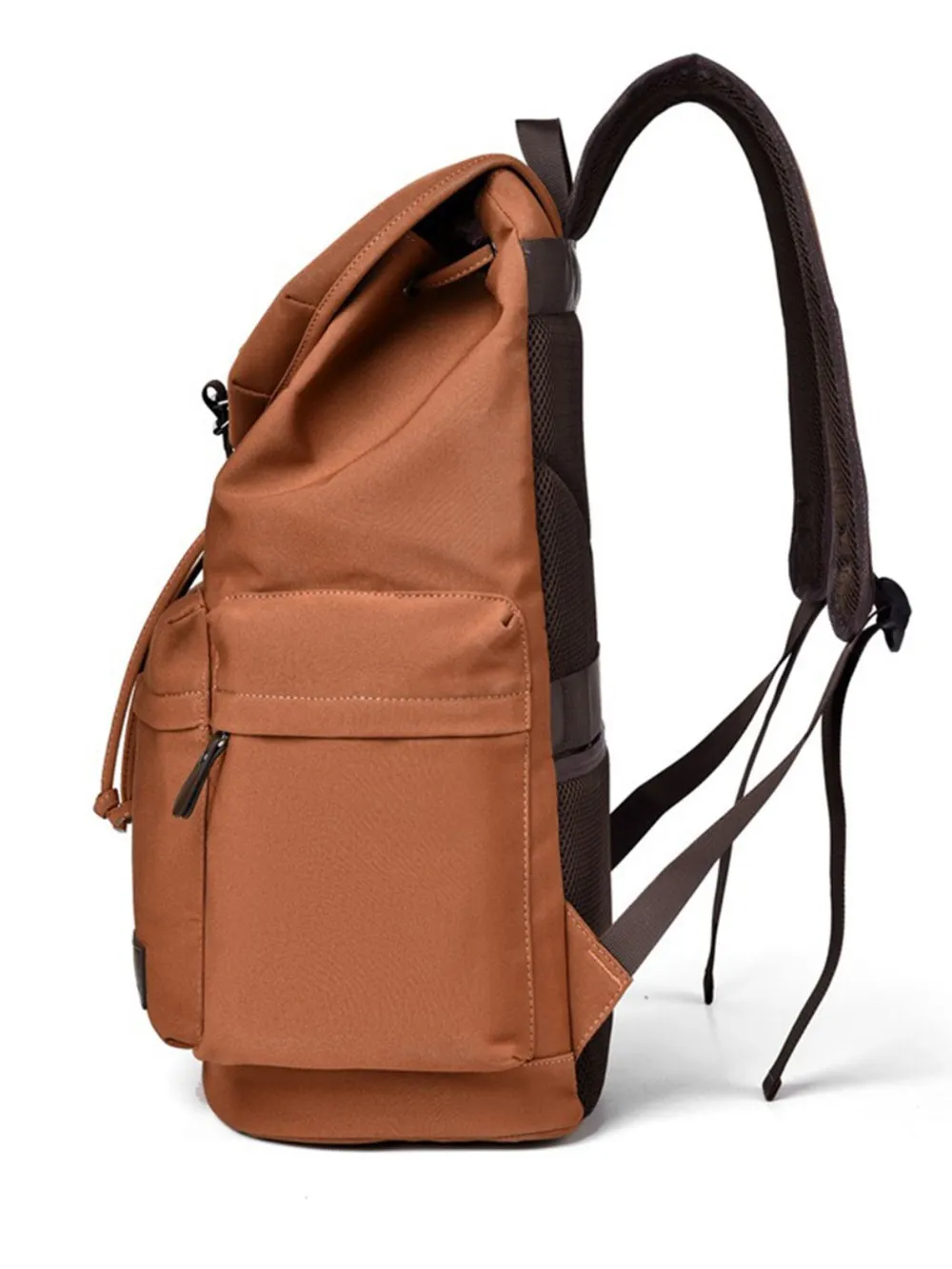 Multi Pockets Adjustable Strap Canvas Backpack Bag, image 5