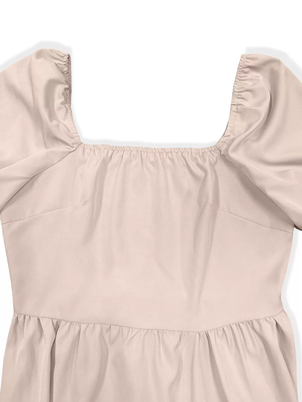 Square Neck Puff Sleeve A-Line Mini Dress, image 3