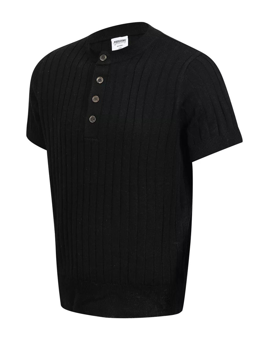 Men's Short Sleeve Ribbed Knit Top, image 5