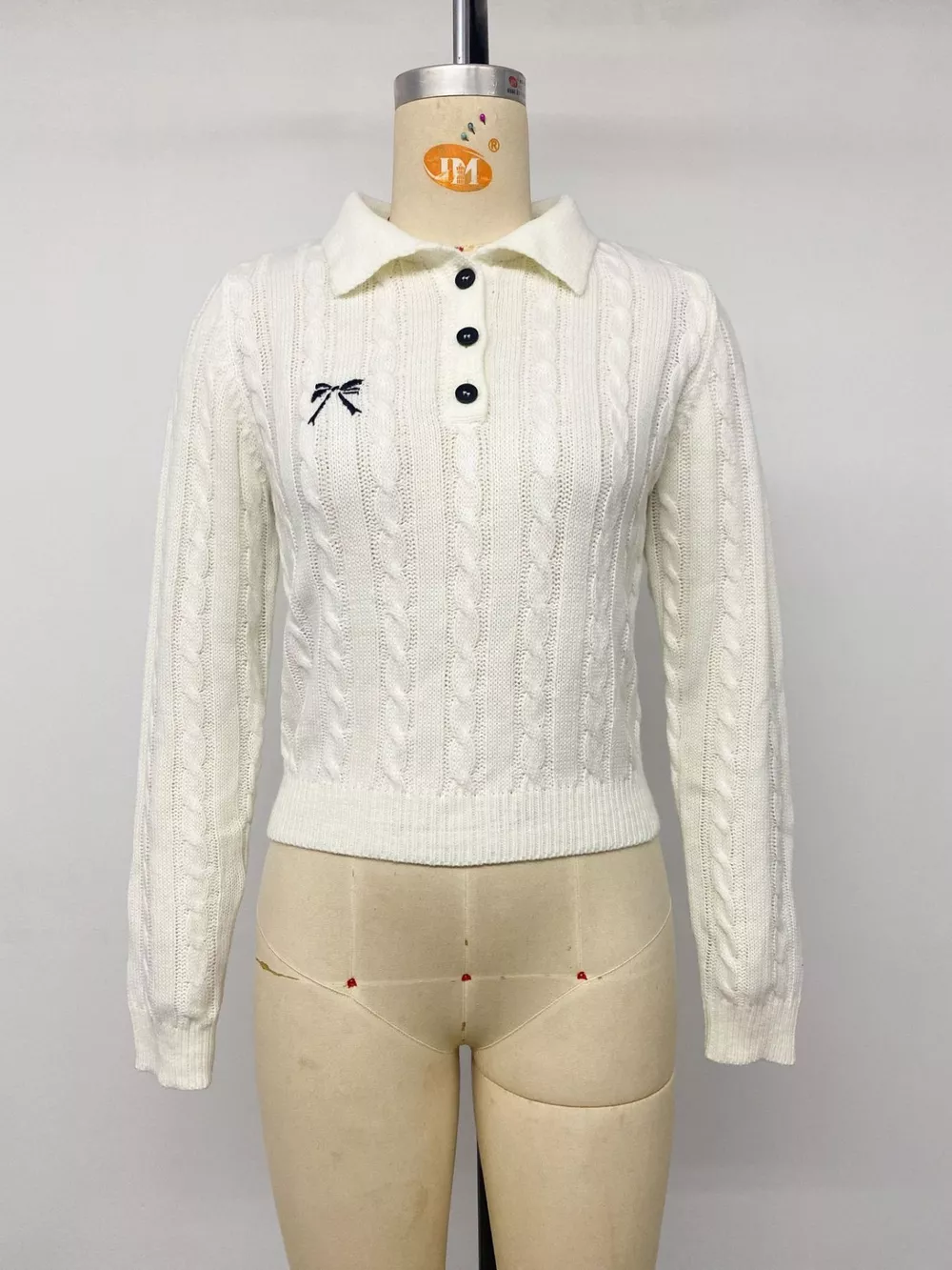 Cable Knit Long Sleeve Sweater, image 12