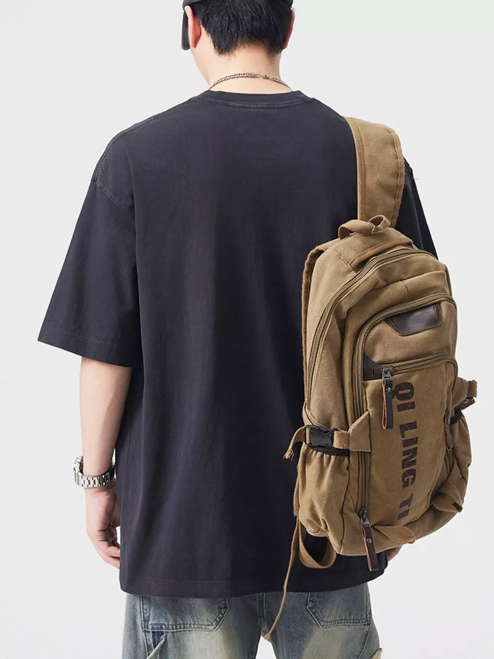Men's Plus Size Round Neck Half Sleeve T-Shirt, image 6
