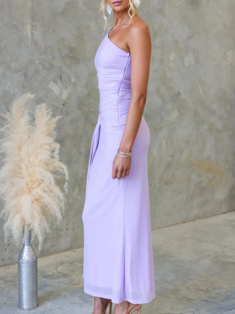 One-Shoulder Cutout Bodycon Maxi Dress, image 16
