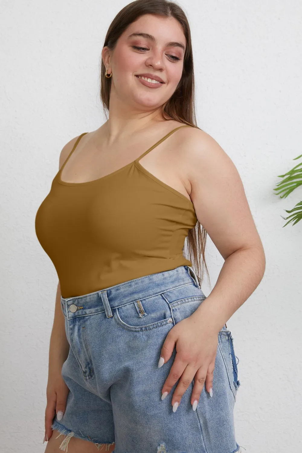 Full Size Round Neck Slim Cami Plus Size, image 7