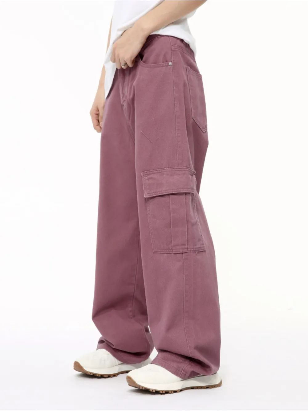 Wide Leg Cargo Jeans, image 3