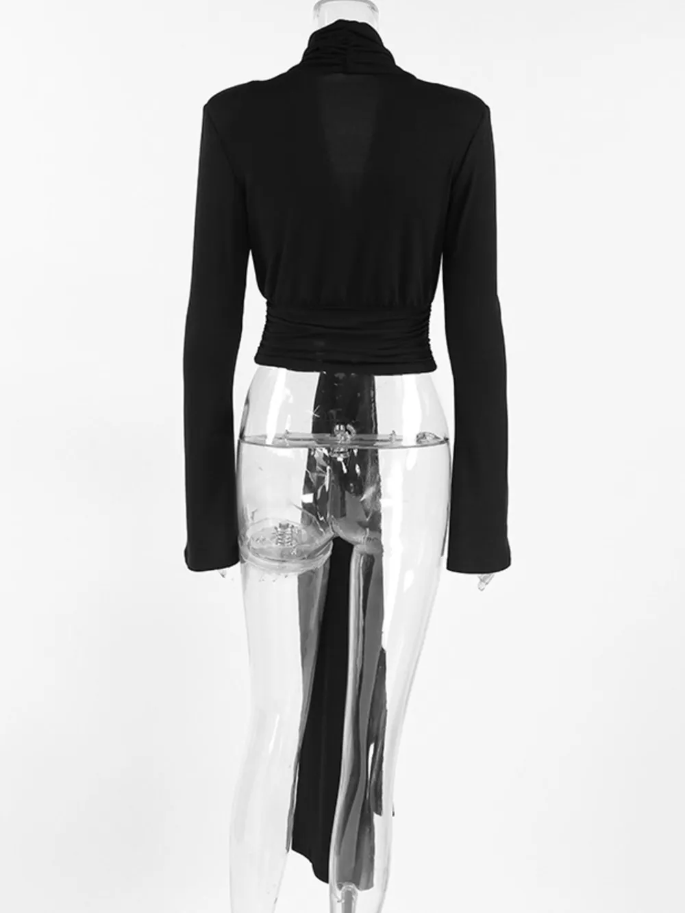 Front Tie Detail Flare Sleeve Blouse, image 10