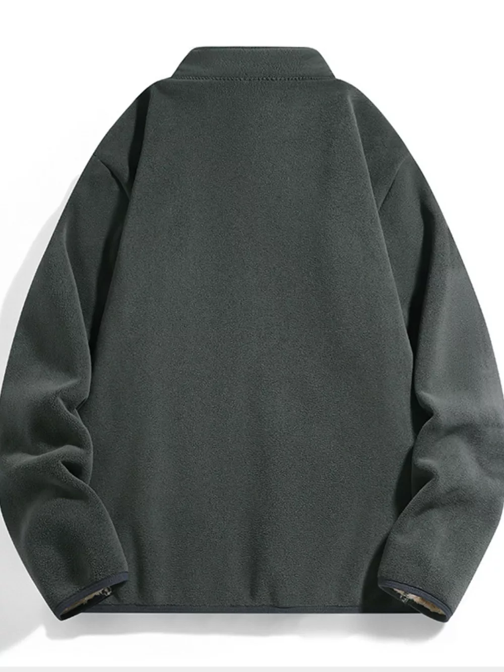 Men's Plus Size Fleece Lined Zip-Up Top, image 5