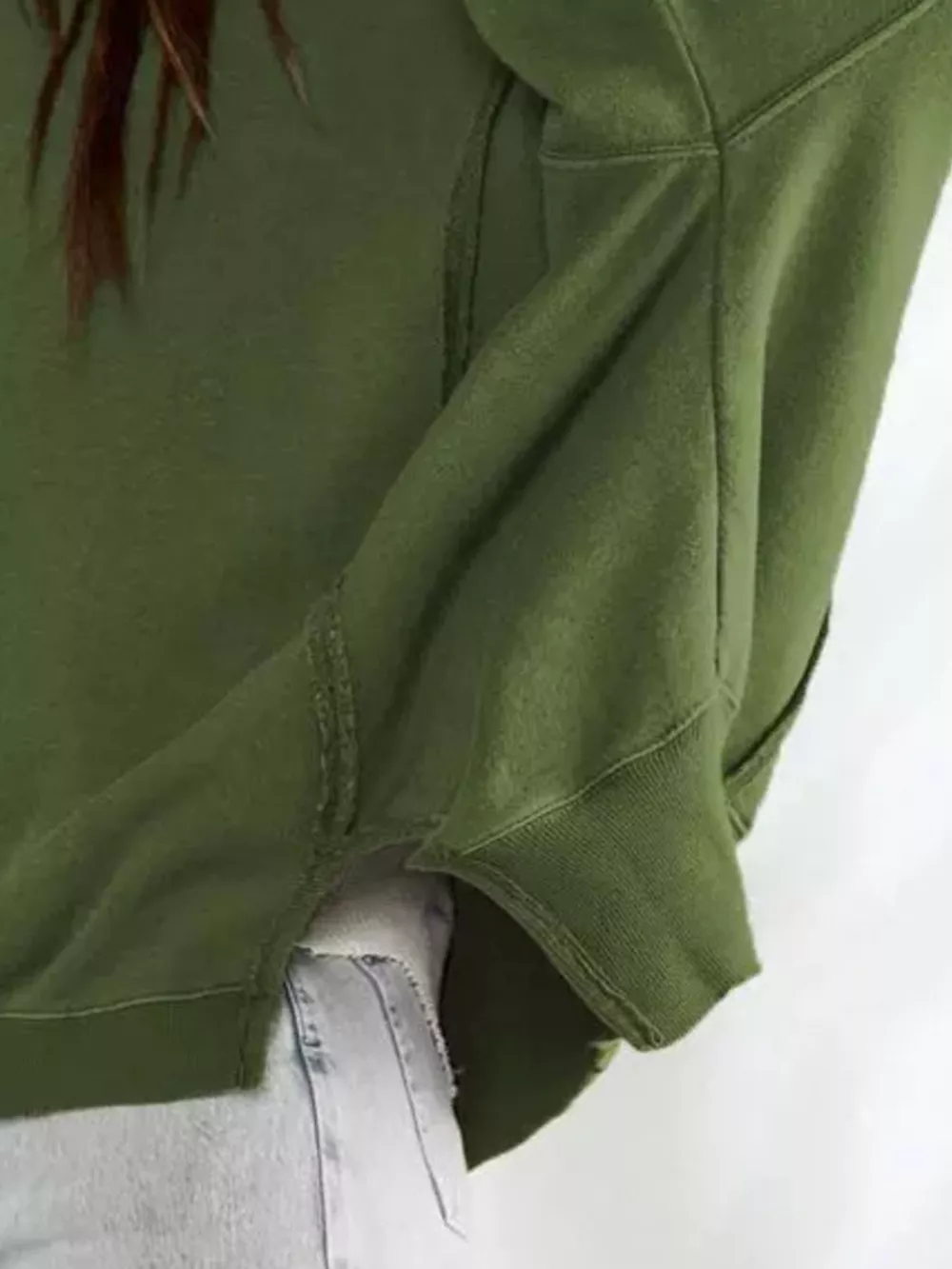 Oversized Relaxed Fit Crew Neck Sweatshirt, image 12