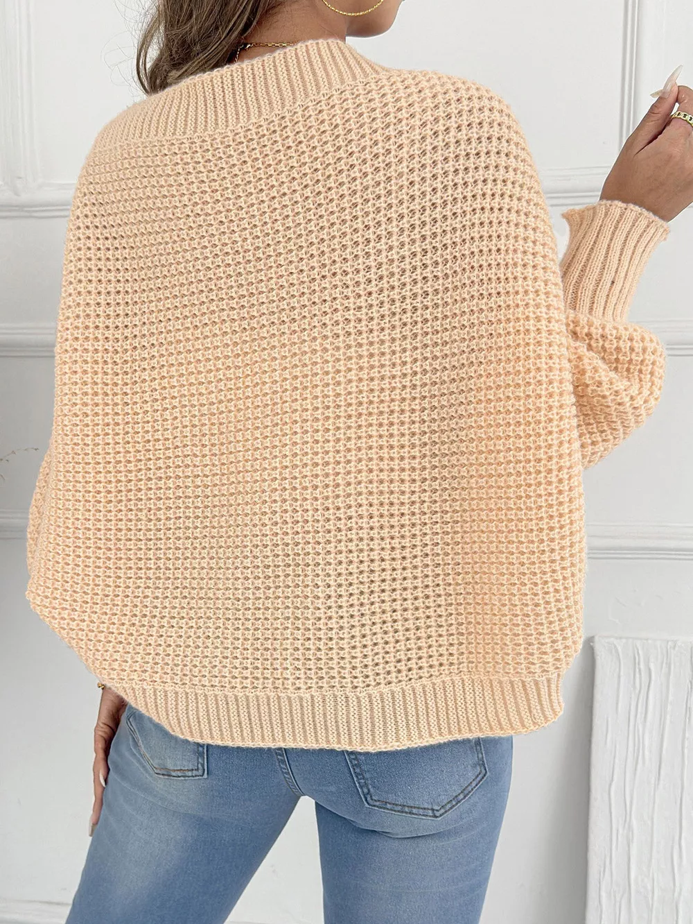 Open Front Batwing Sleeve Cardigan, image 5