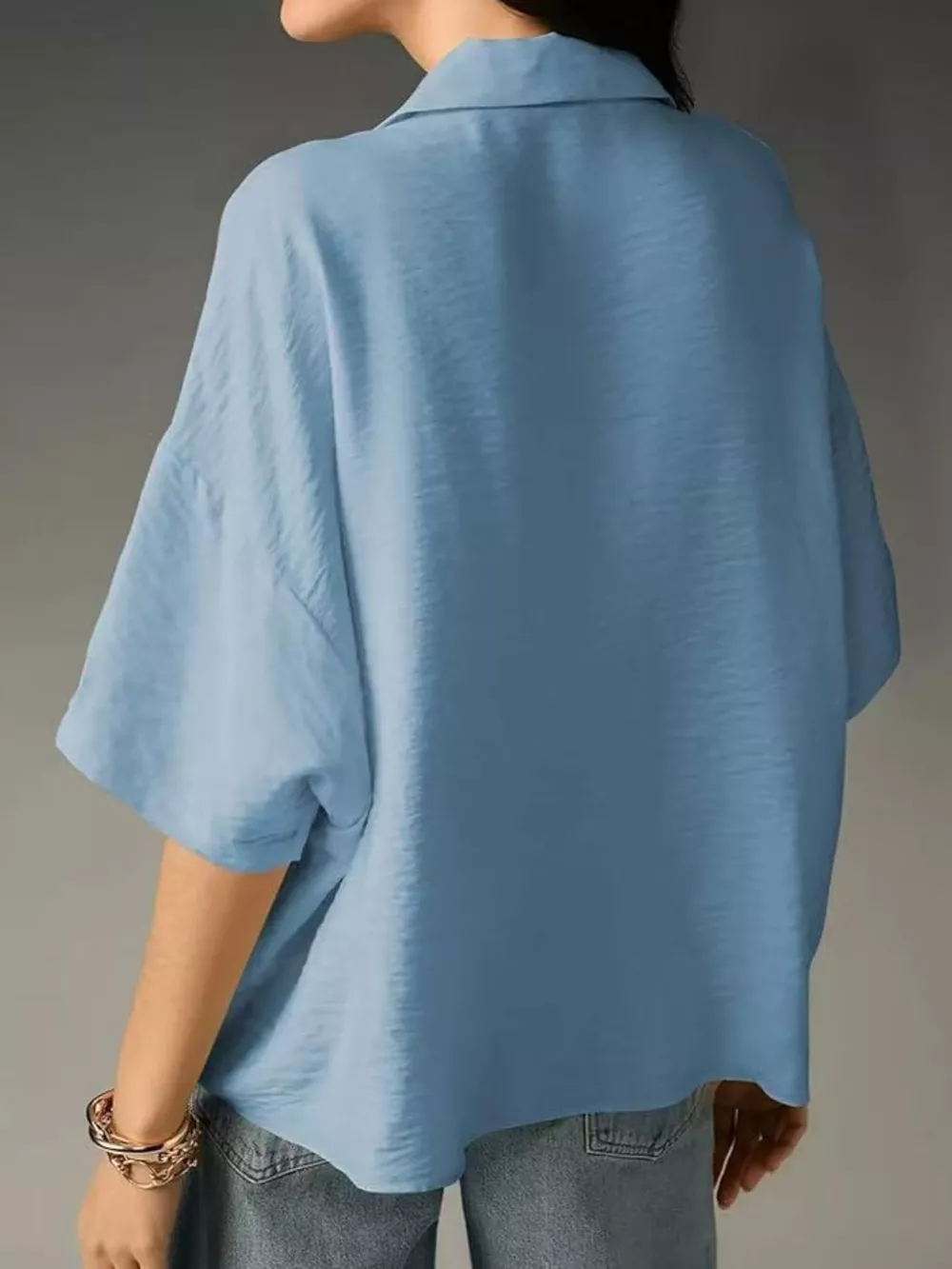 Relaxed Fit Half Sleeve Blouse, image 8