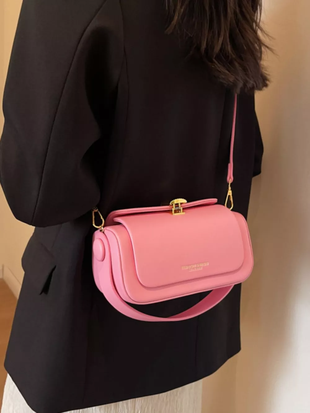 PU Leather Flap Crossbody Bag, image 9
