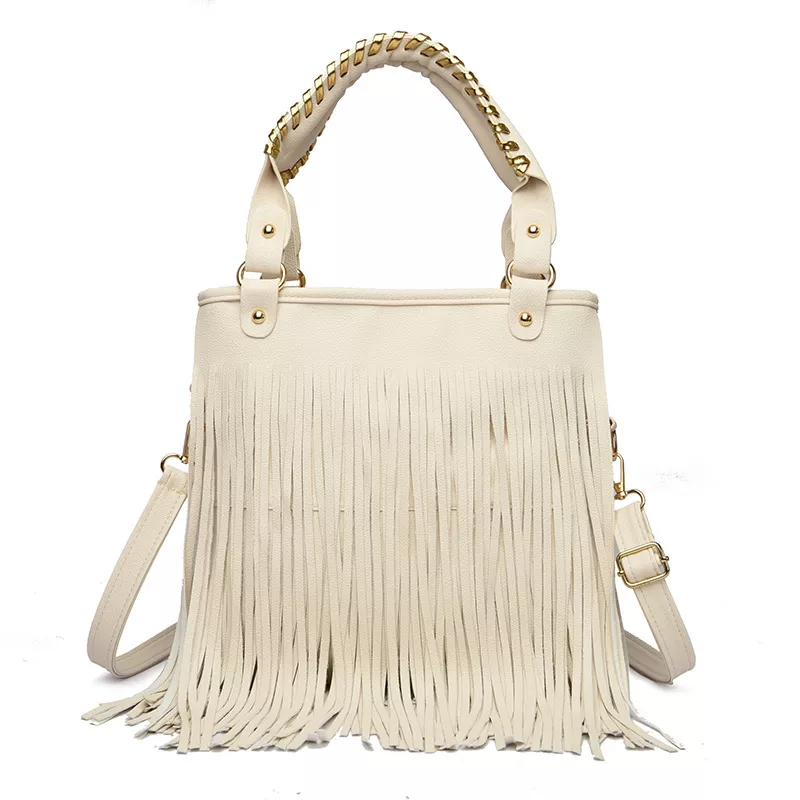 Fringe PU Leather Handbag, image 2