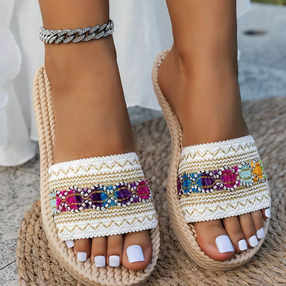 Open Toe Flats Sandals, image 5