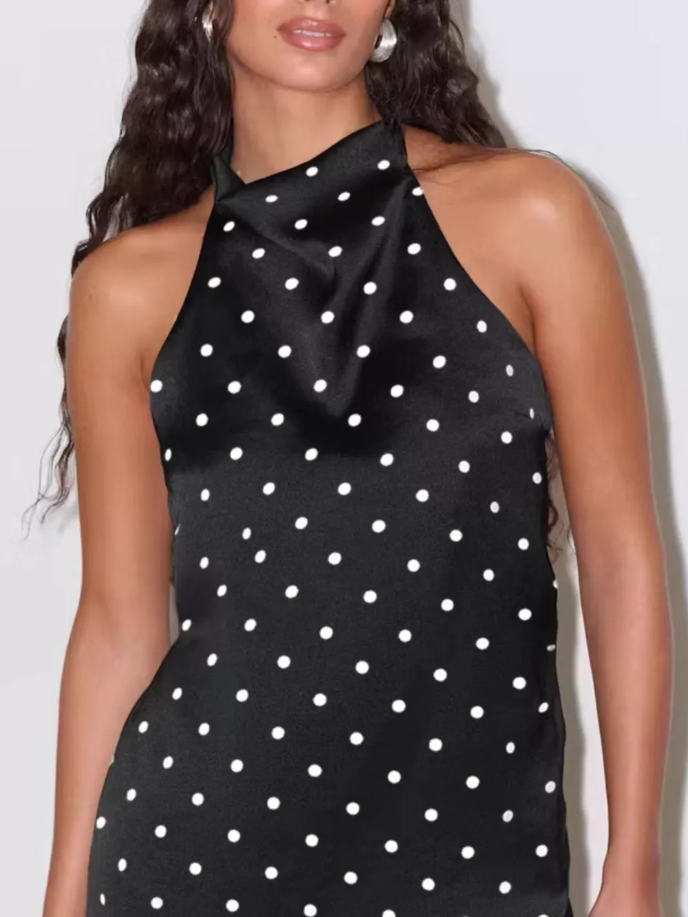 Polka Dot Halter Neck Top, image 9