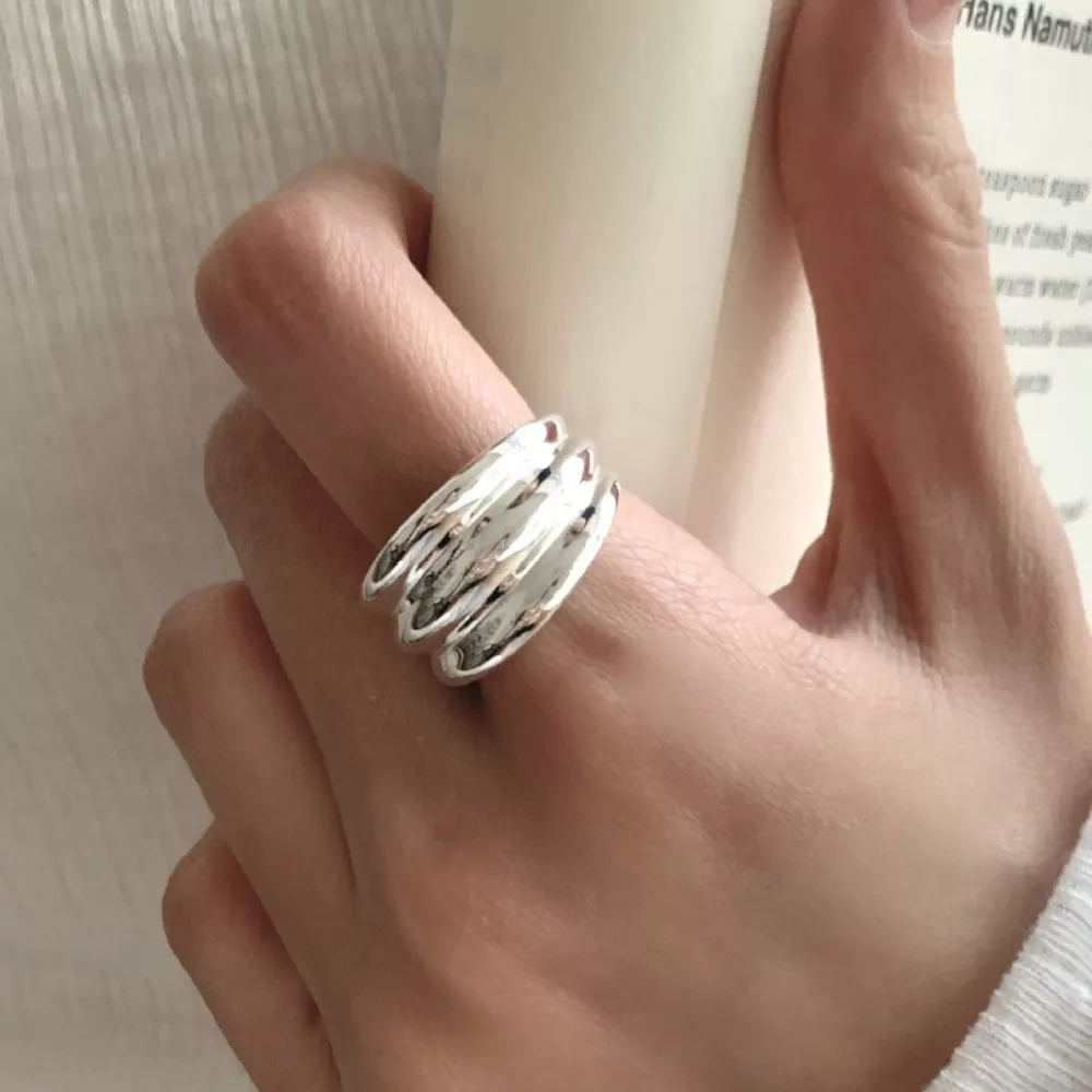 925 Sterling Silver Open Ring, image 5
