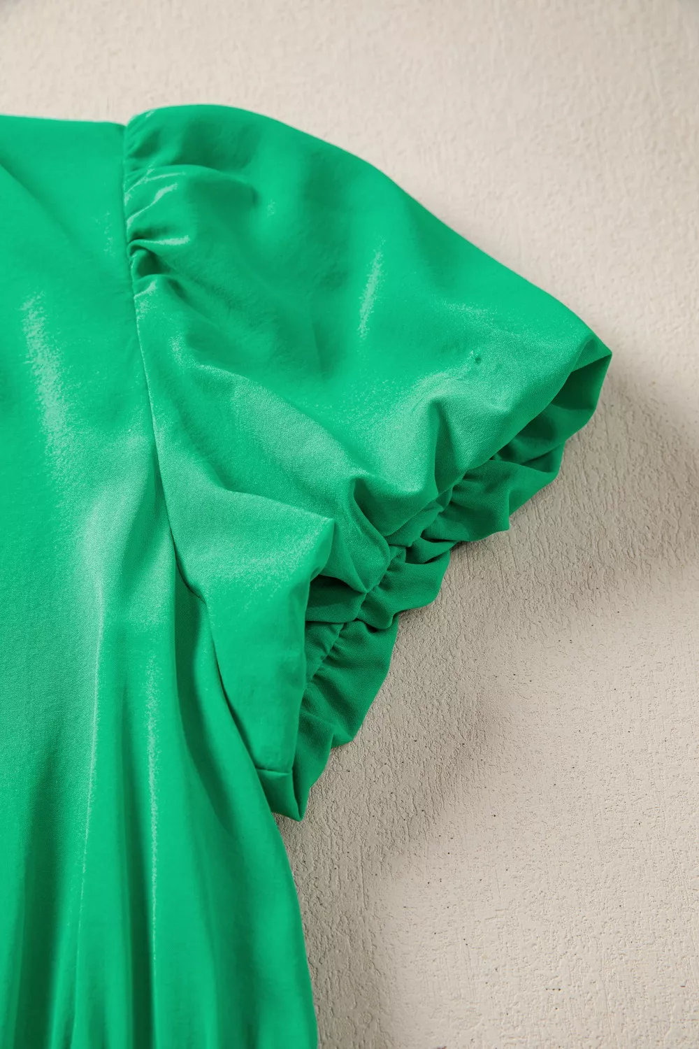 Elegant Ruffled Tiered Puff Sleeve Maxi Dress, image 11