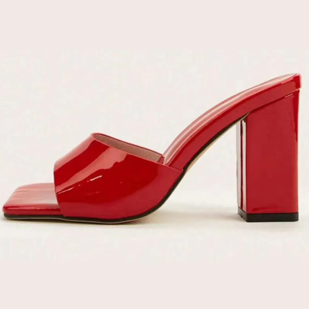 Square Toe Block Heels Sandals, image 5