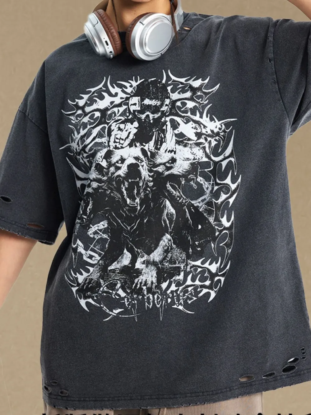 Men's Graphic Round Neck Half Sleeve T-Shirt, image 2