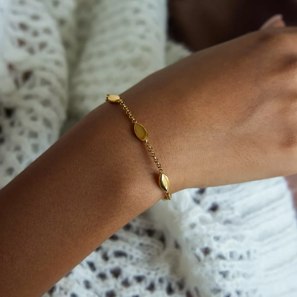 18K Gold-Plated Chain Link Bracelet, image 9