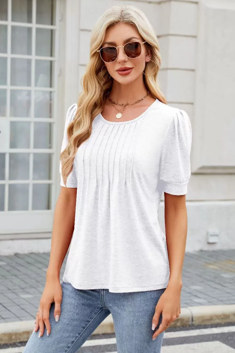 Round Neck Short Sleeve T-Shirt, image 5