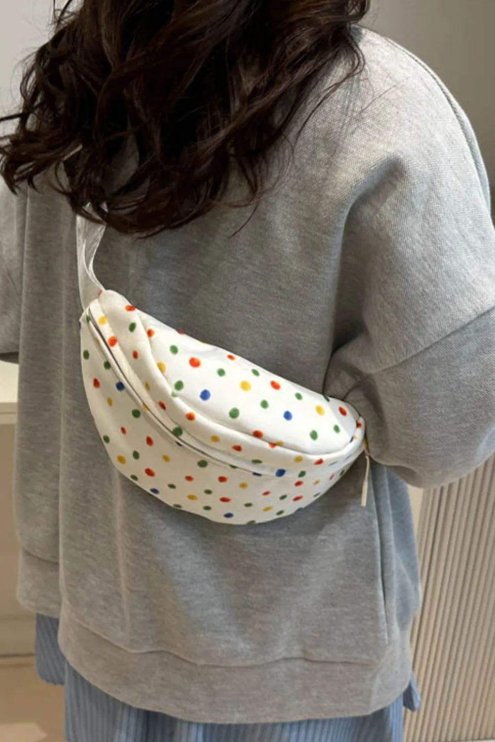 Contrast Polka Dot Crossbody Bag, image 5