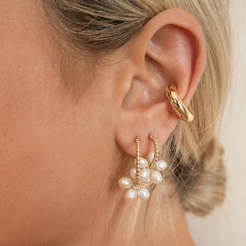 Stainless Steel Letter C Shape Clip On Earrings, image 5