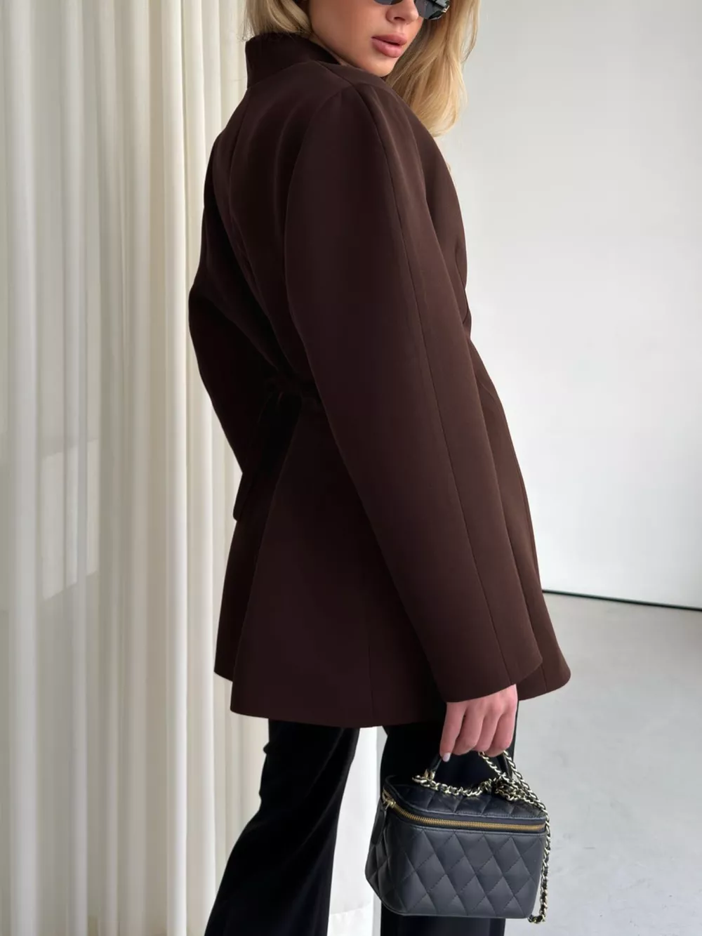 One Button Long Sleeve Blazer, image 11