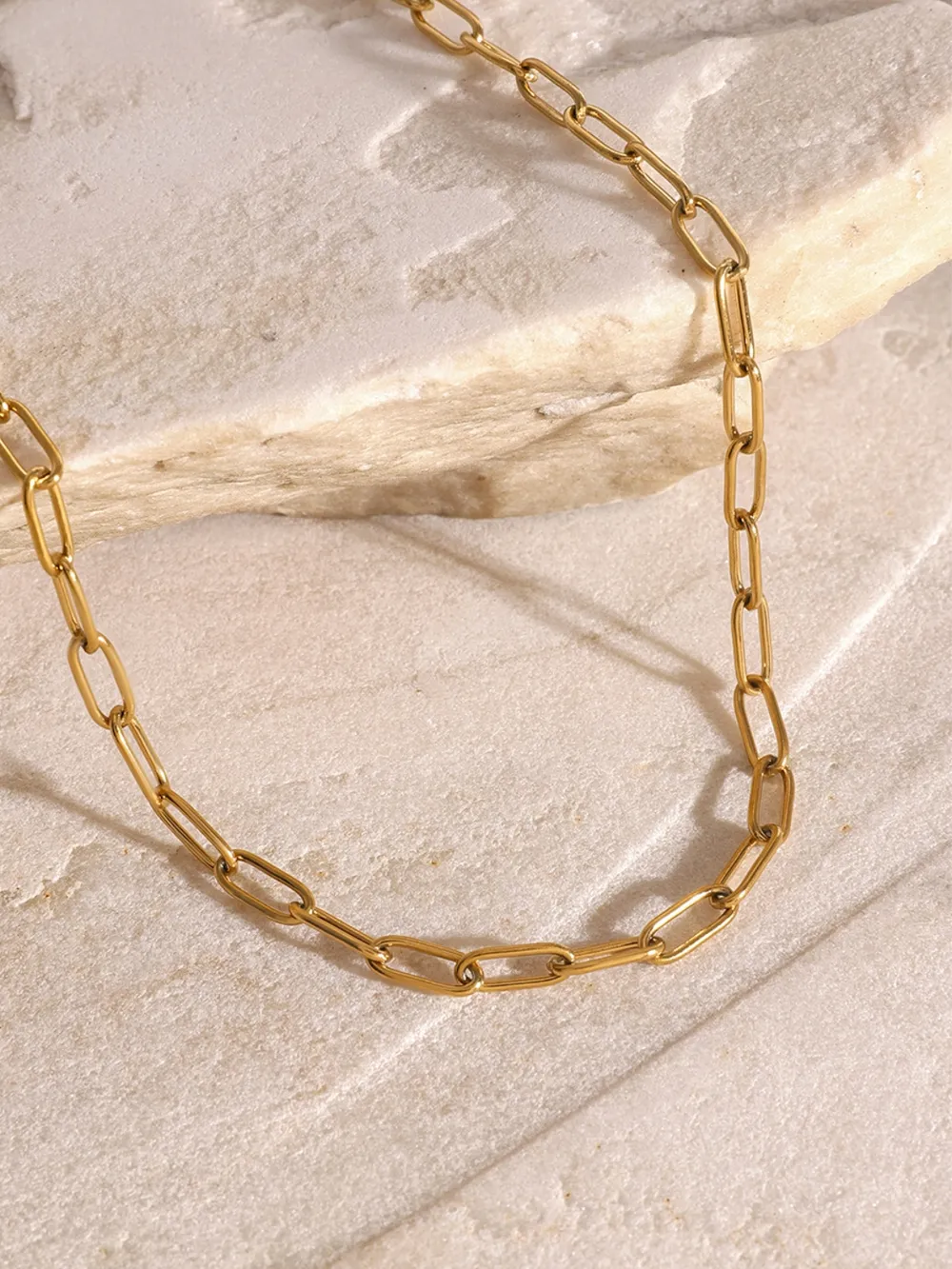 18K Gold-Plated Stainless Steel Double-Layered Necklace, image 6