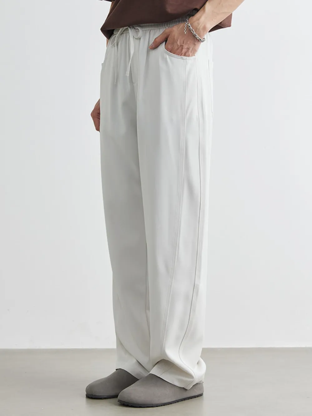 Men's Plus Size Relaxed Fit Wide Leg Casual Pants, image 10