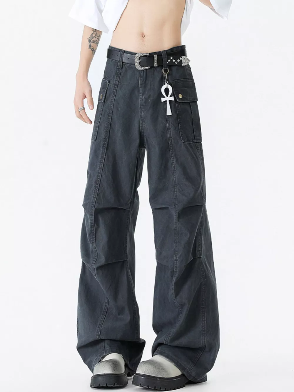Men's Wide Leg Jeans, image 5
