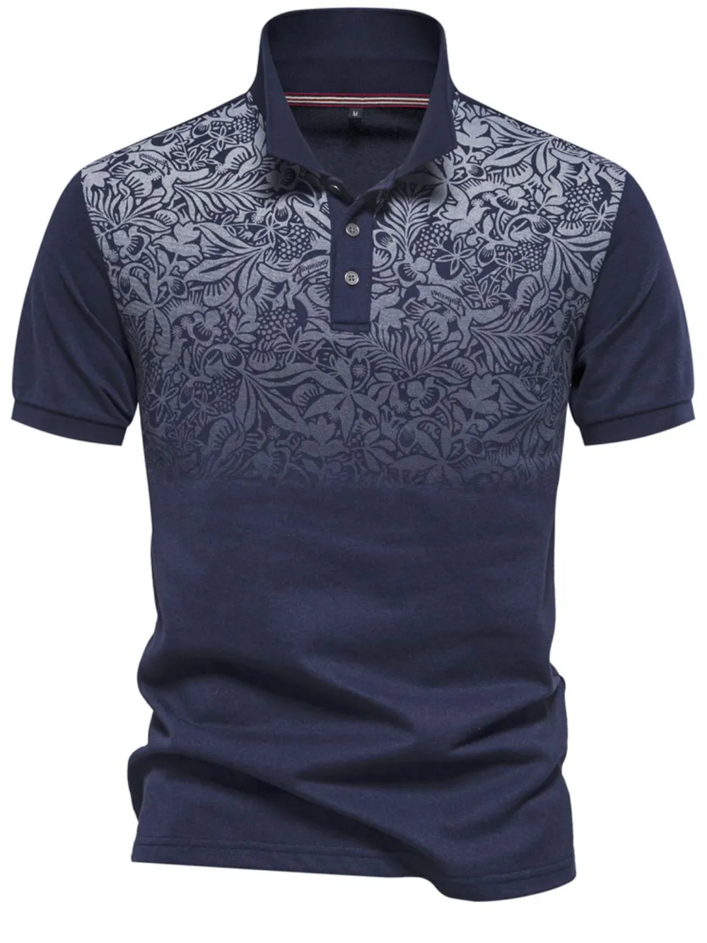 Men's Printed Collared Neck Short Sleeve Polo, image 10