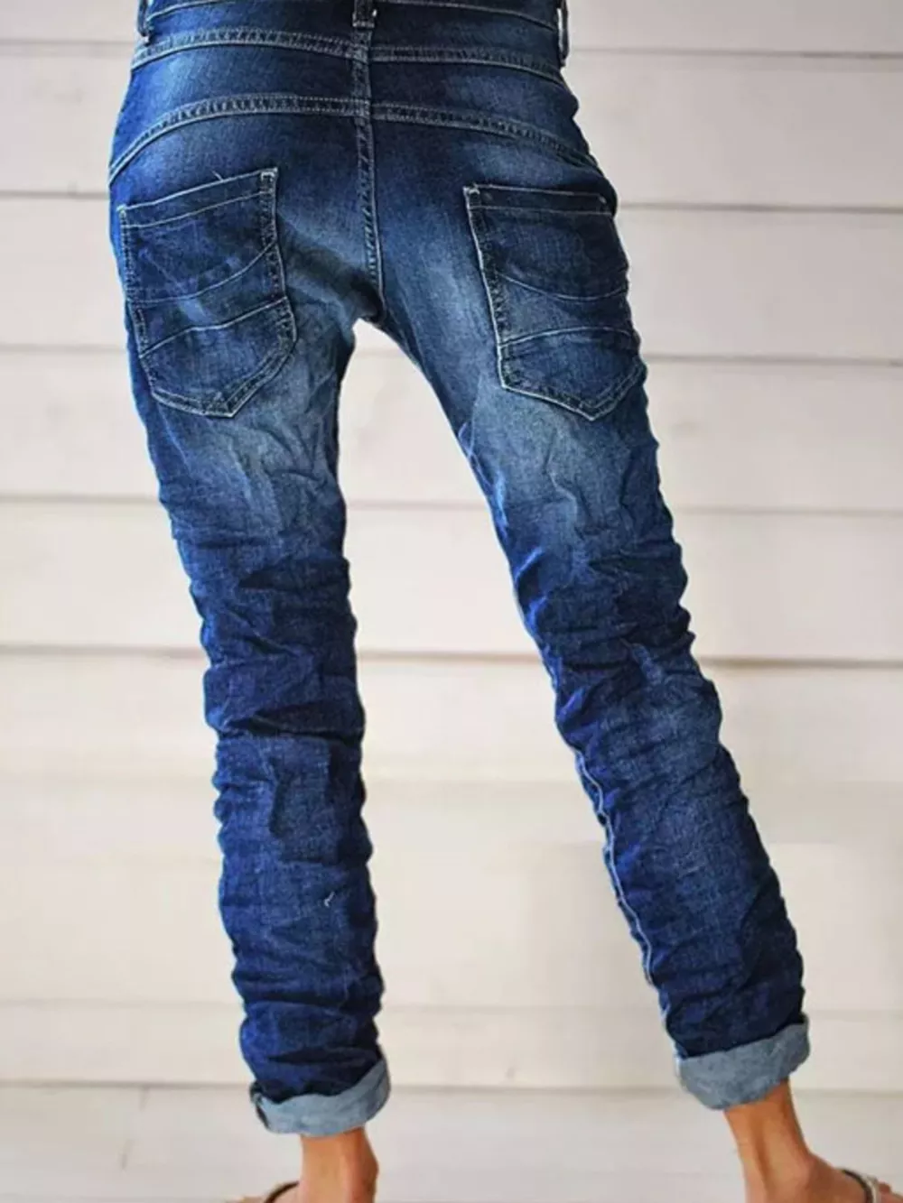 Full Size Washed Button-Fly Jeans Plus Size, image 8