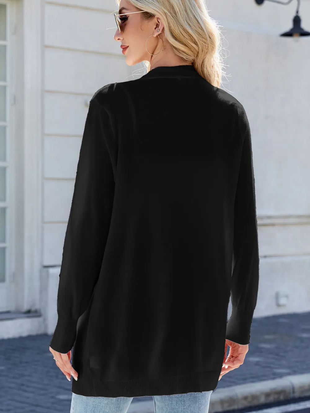 Open Front Long Sleeve Cardigan, image 3