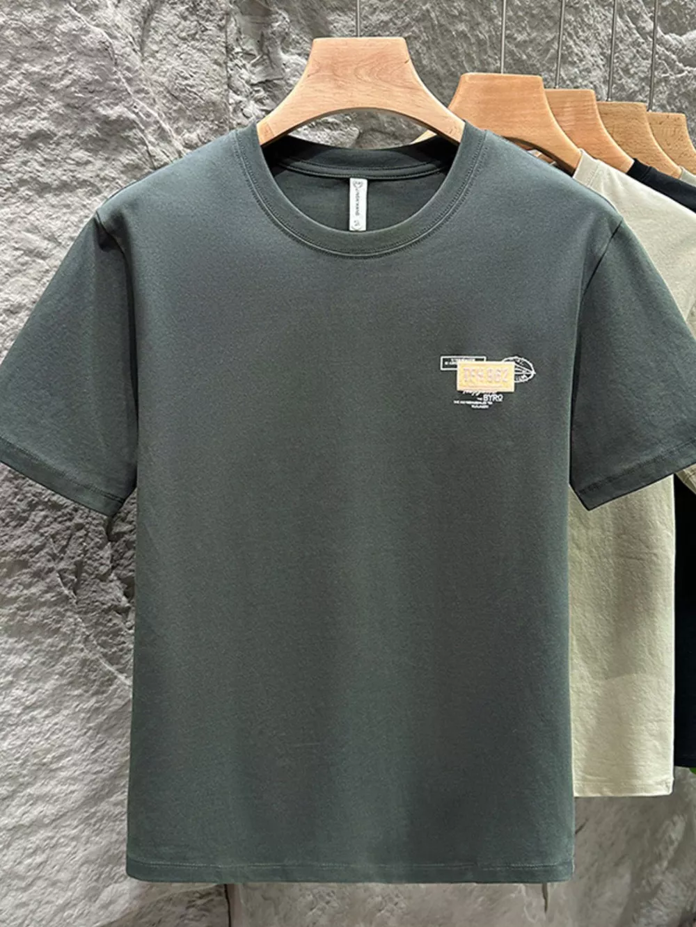 Men's Plus Size Round Neck Short Sleeve T-Shirt