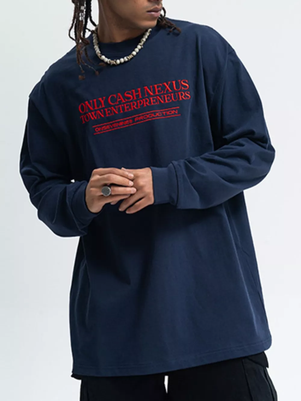 Men's Letter Long Sleeve T-Shirt, image 4