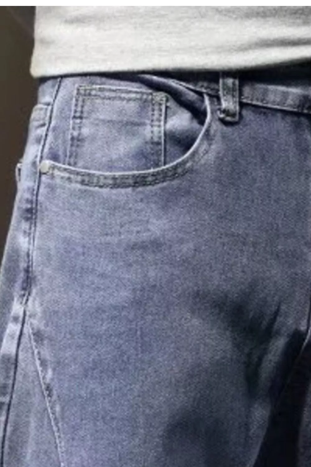 Men's Plus Size Wash Straight Leg Jeans, image 5