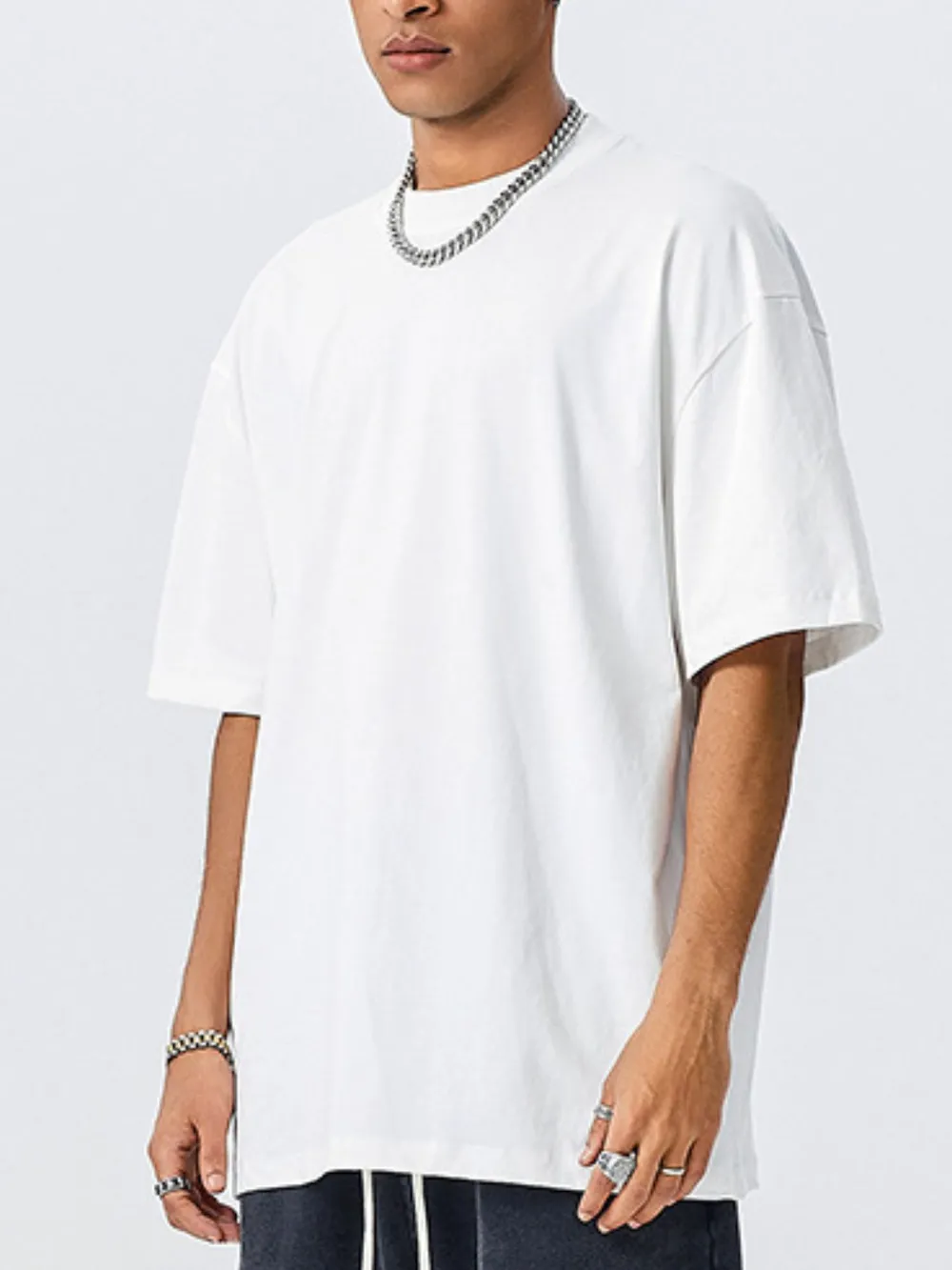 Men's Round Neck Short Sleeve T-Shirt, image 4