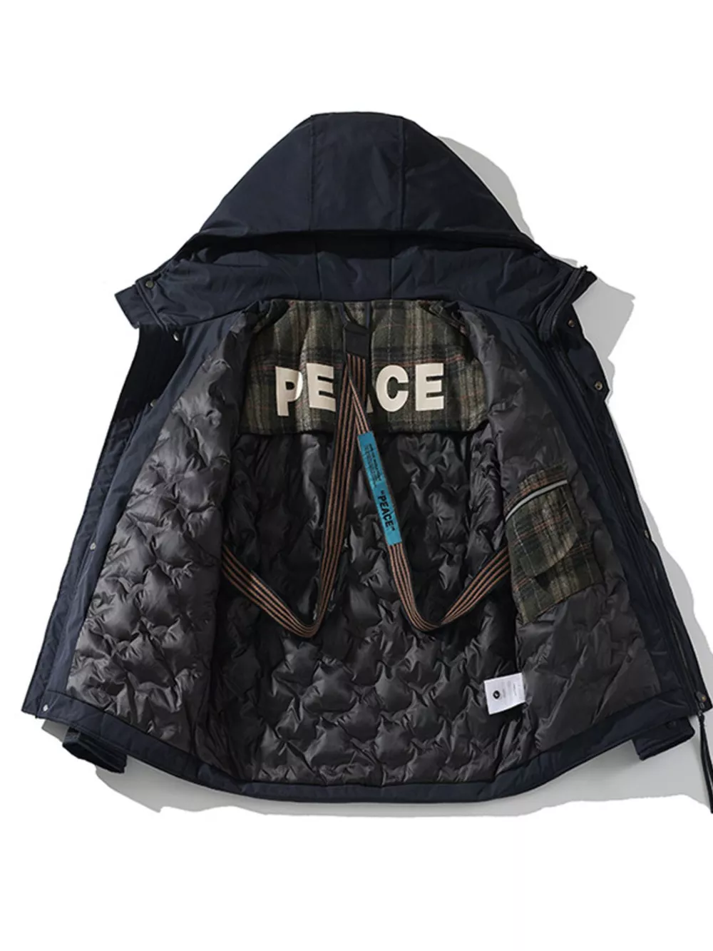 Men's Plus Size Zip Up Hooded Jacket, image 3