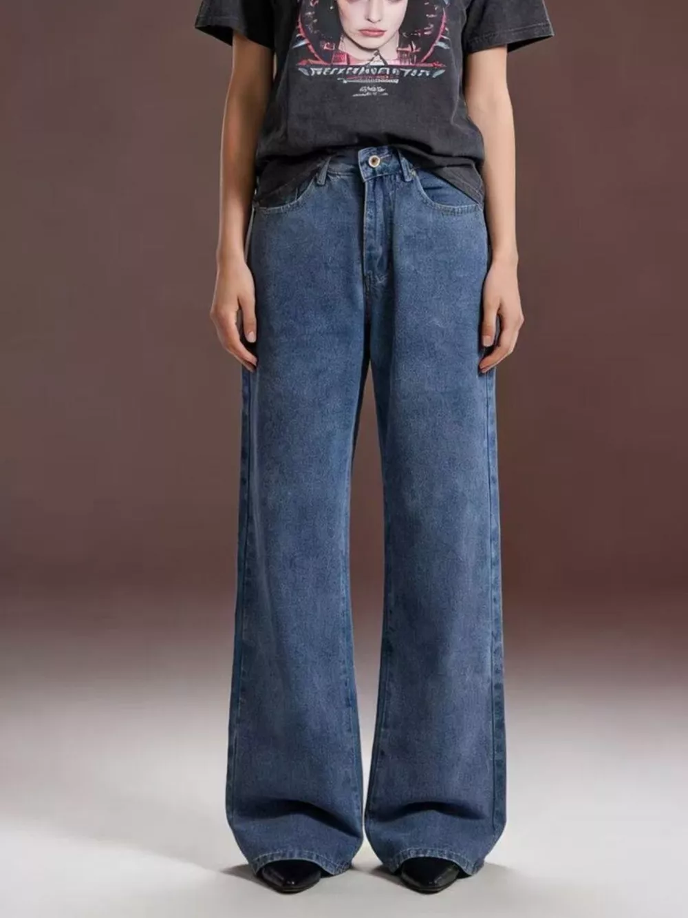 Bow Back Wide Leg Jeans, image 5