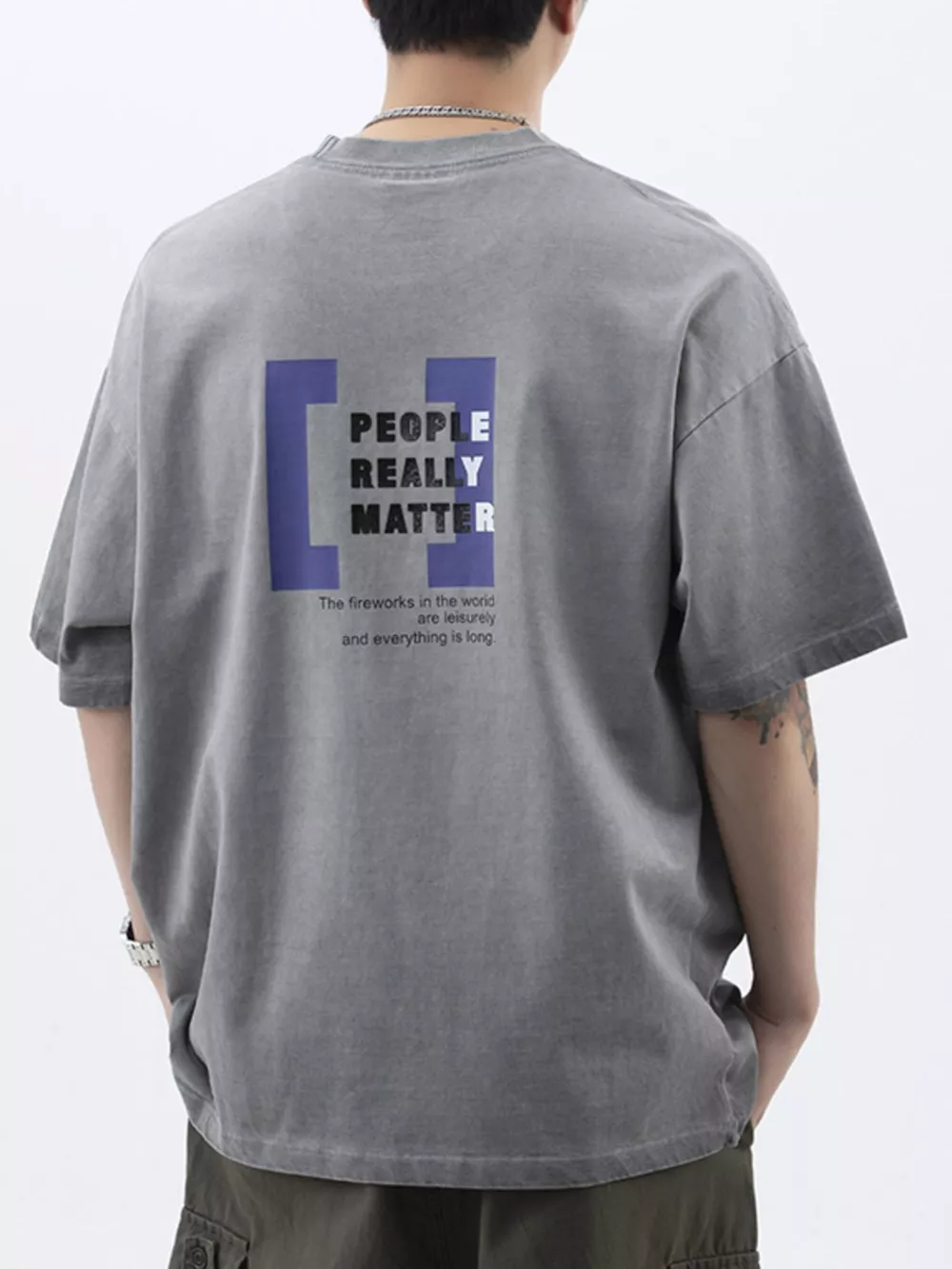 Men's Plus Size Round Neck Short Sleeve T-Shirt, image 6