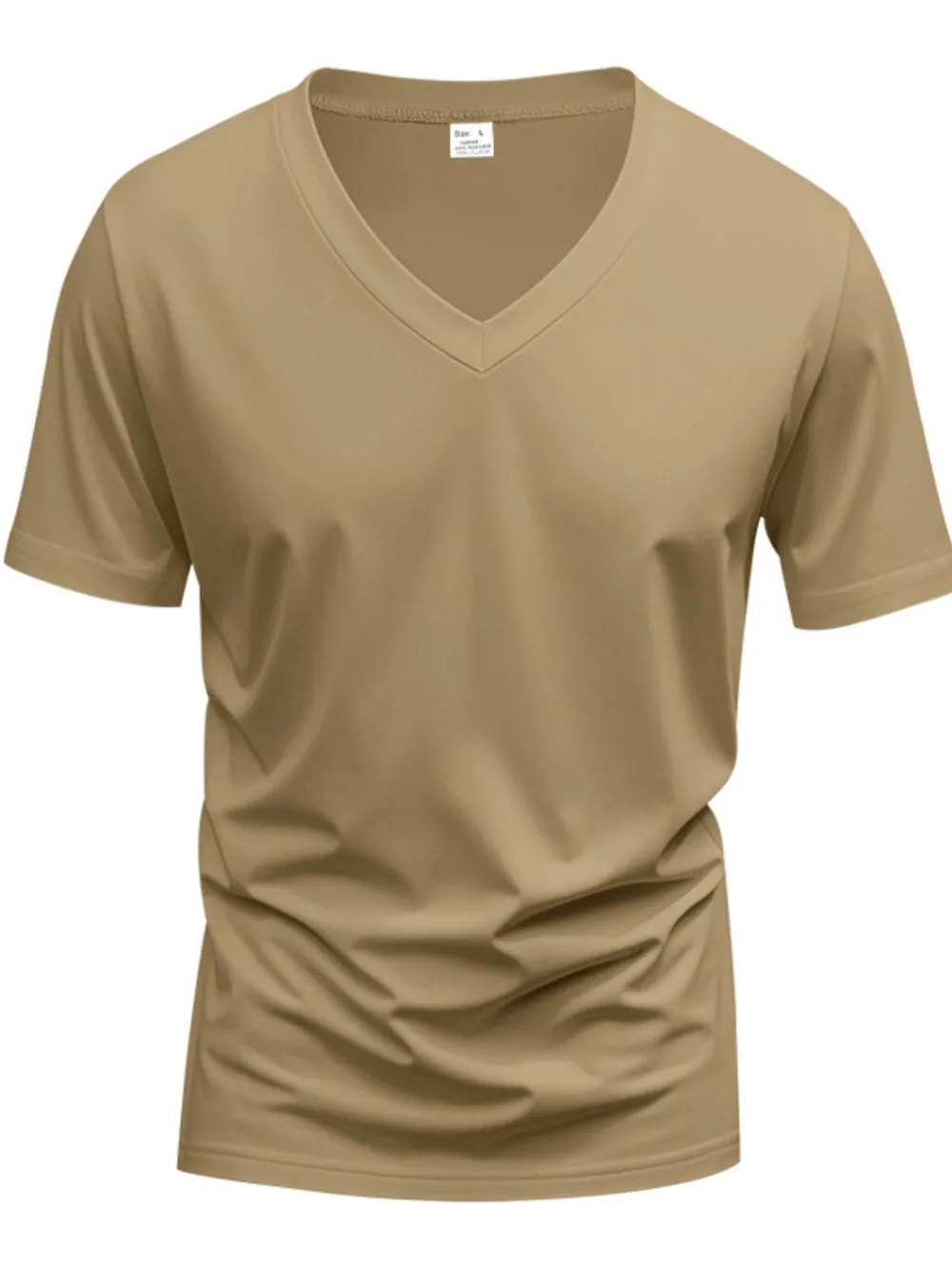Men's Full Size V-Neck Short Sleeve T-Shirt Plus Size, image 11
