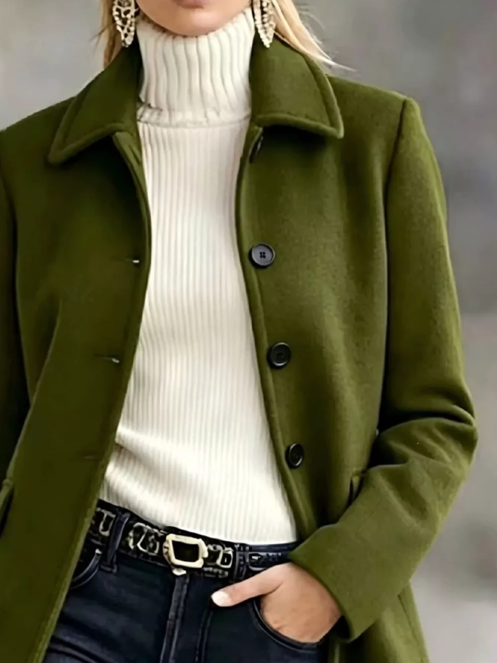 Button Up Longline Coat, image 7